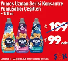 YUMOŞ UZMAN SERİSİ KONSANTRE YUMUŞATICI ÇEŞİTLERİ 1200 ML YUMOŞ UZMAN SERİSİ KONSANTRE YUMUŞATICI ÇEŞİTLERİ 1200 ML